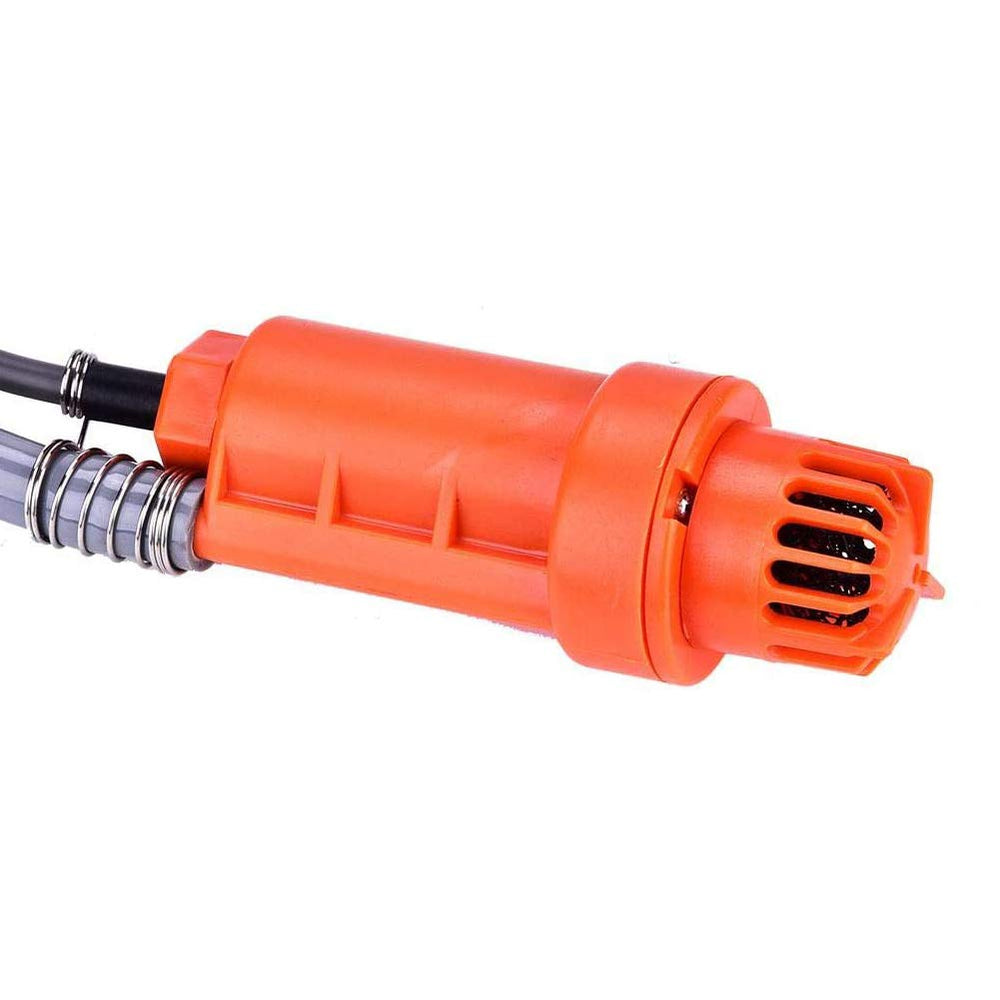 Zerone camping shower with hook-mount for flexible attachment anywhere.