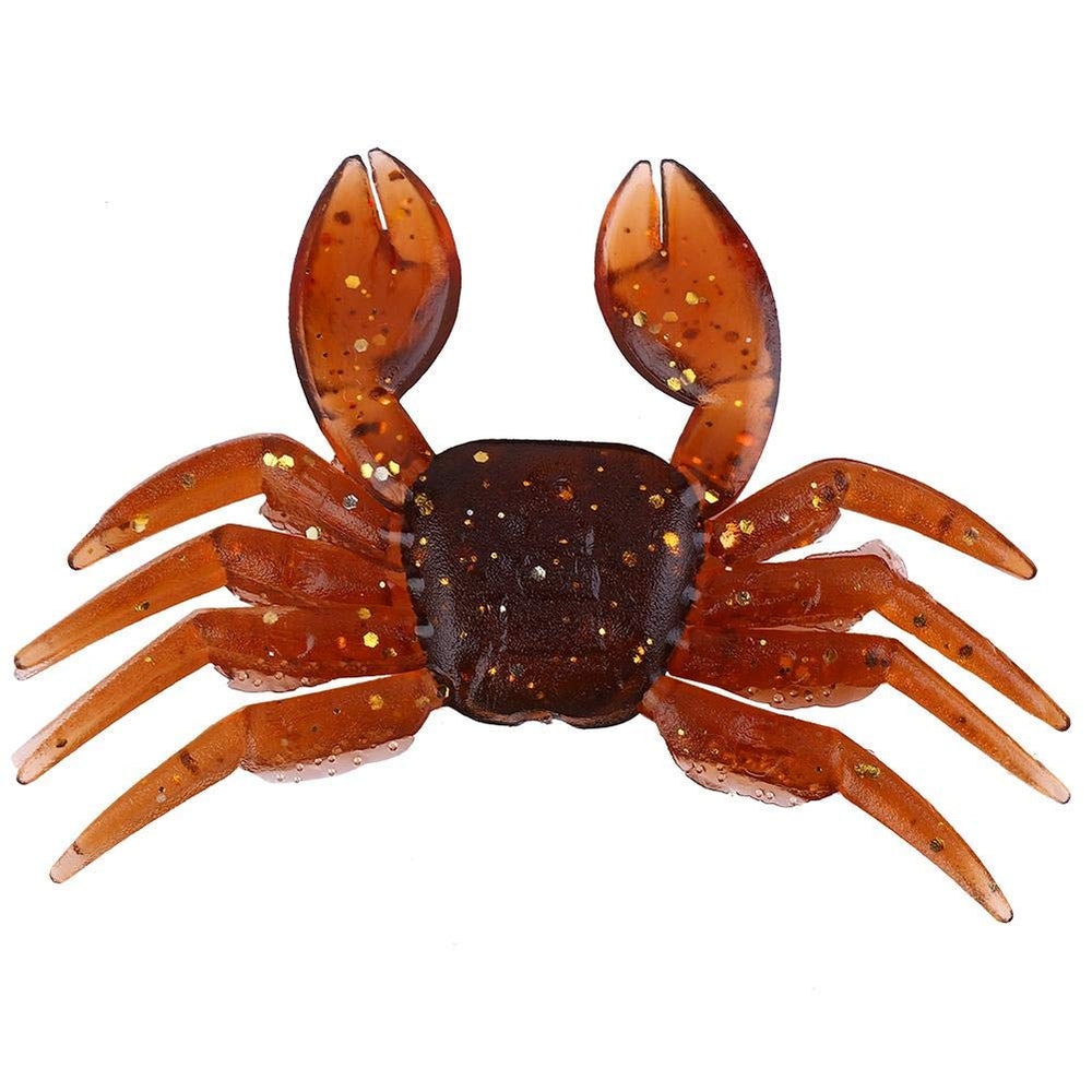 Zerone crab lure soft brown hanging display, easy selection