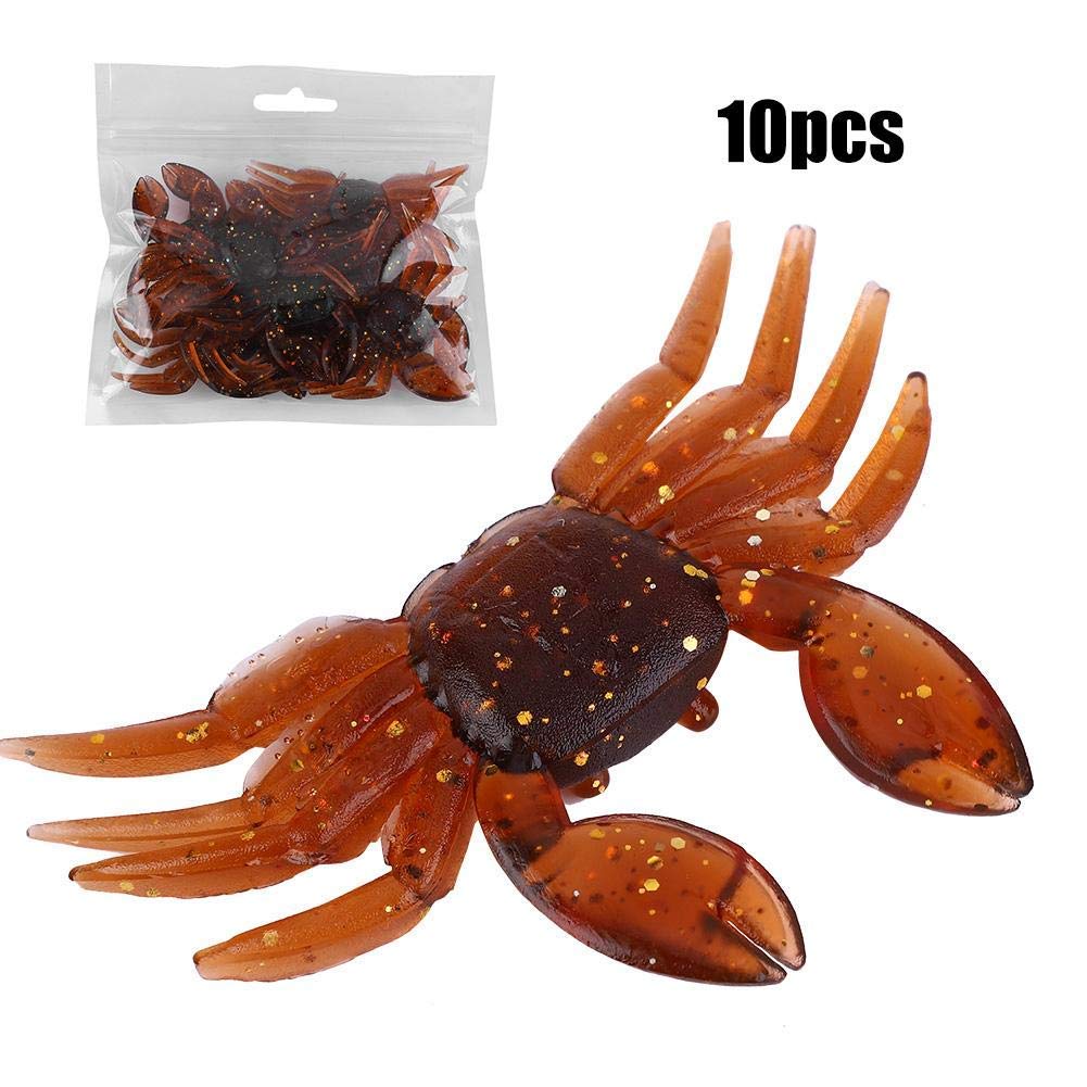Zerone crab lure soft brown pack 10 pieces, shows value