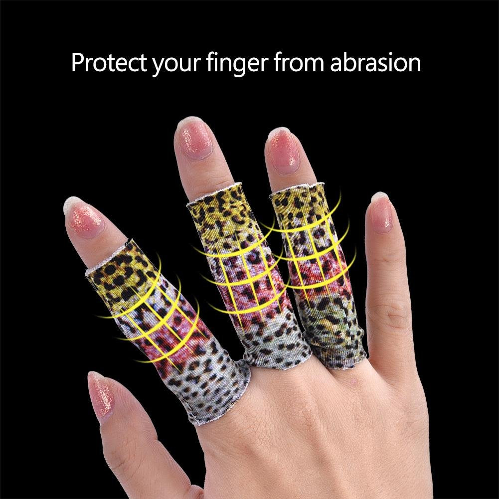 Zerone fly line protector sleeve shields fingertips while handling flies.