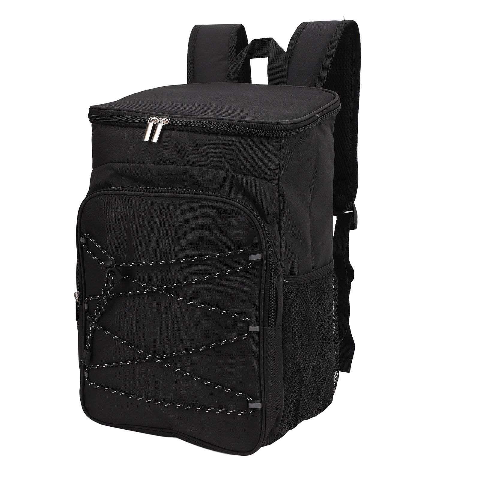 Zerone leak-proof backpack front view in black for daily outdoor use