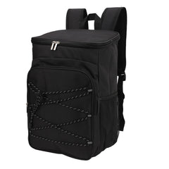 Zerone leak-proof backpack front view in black for daily outdoor use