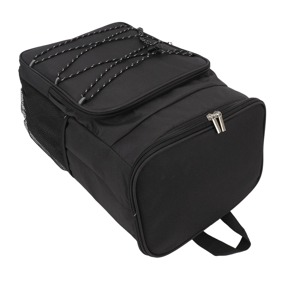 Side pocket detail on Zerone insulated backpack for drinks