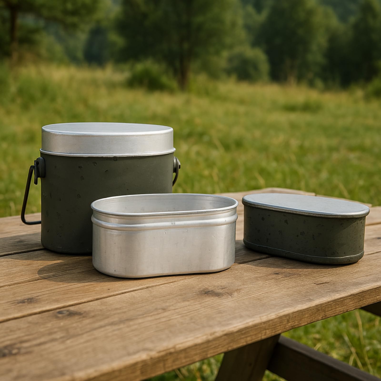 Zerone Mess Kit packaged for camping, compact storage for hikers