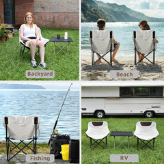 Zertylre camping table top area offers ample surface for snacks.