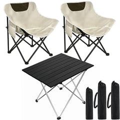 Zertylre folding camping chair set closed in carrying bag for easy transport.
