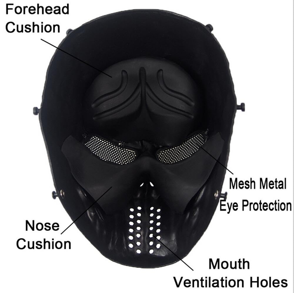 ZEZEFUFU tactical outdoor mask offering versatile protection during gameplay