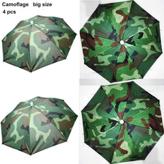 Folded, compact travel-ready ZffXH umbrella hats
