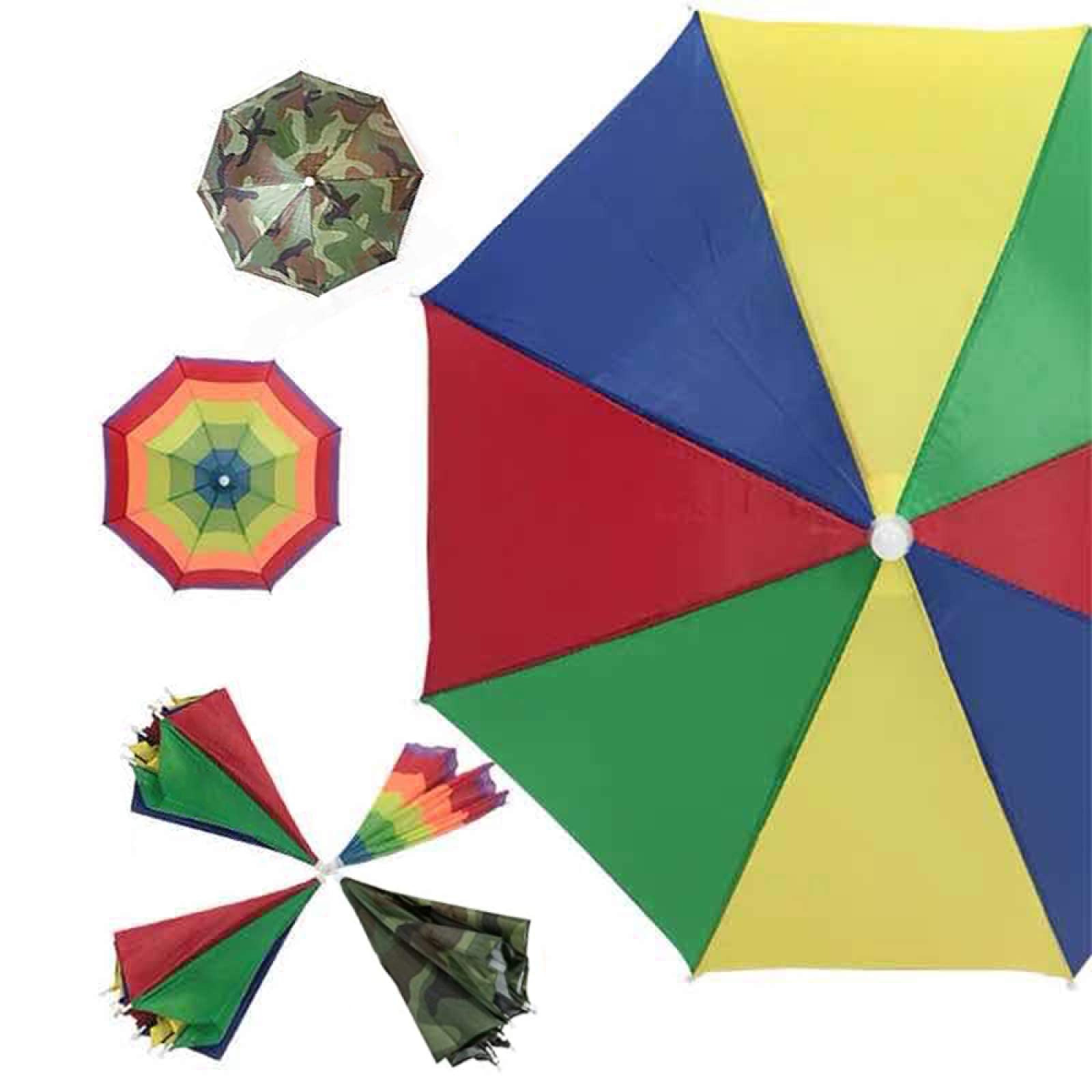 Adjustable headband on ZffXH umbrella hat for all ages