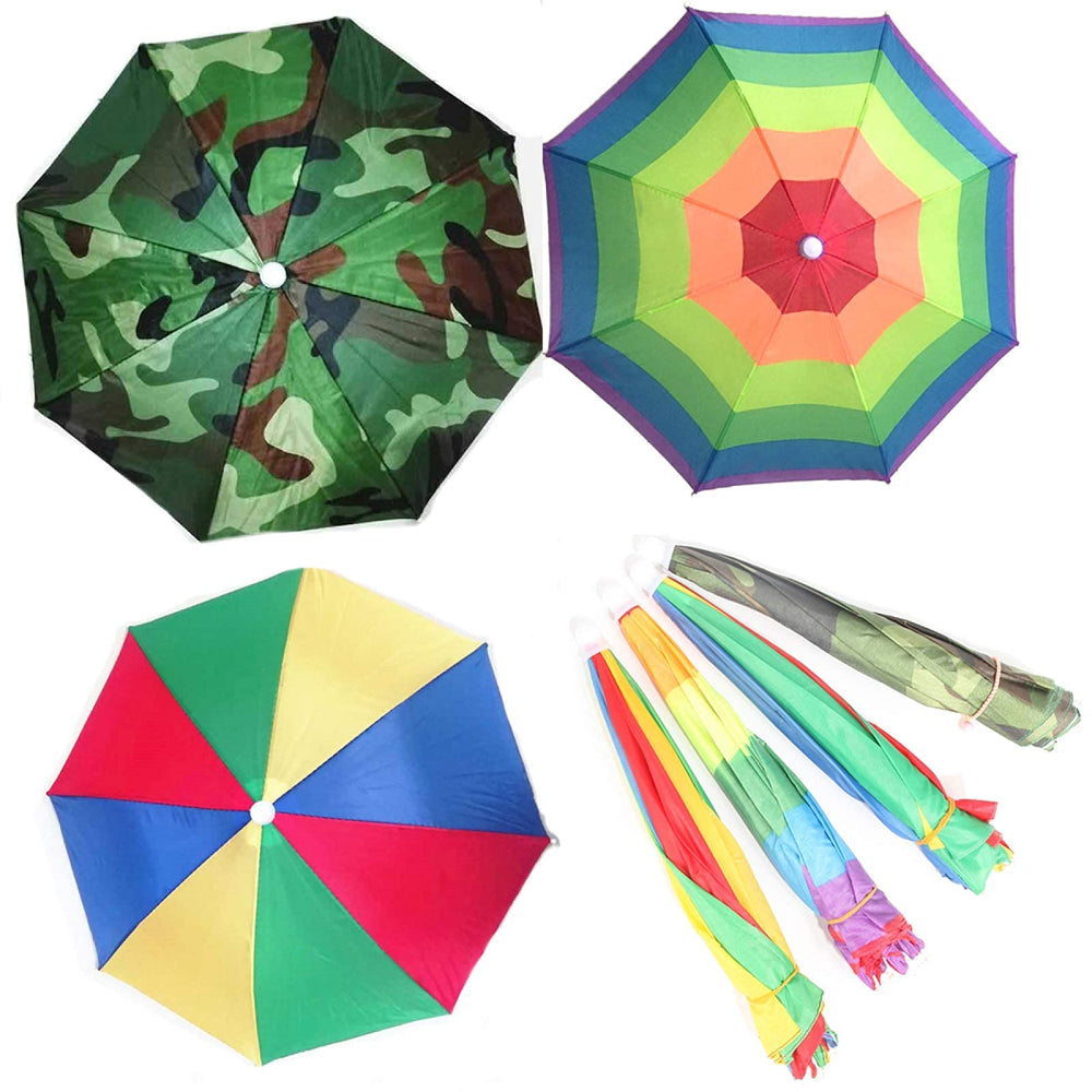 Model wearing ZffXH umbrella hat while fishing