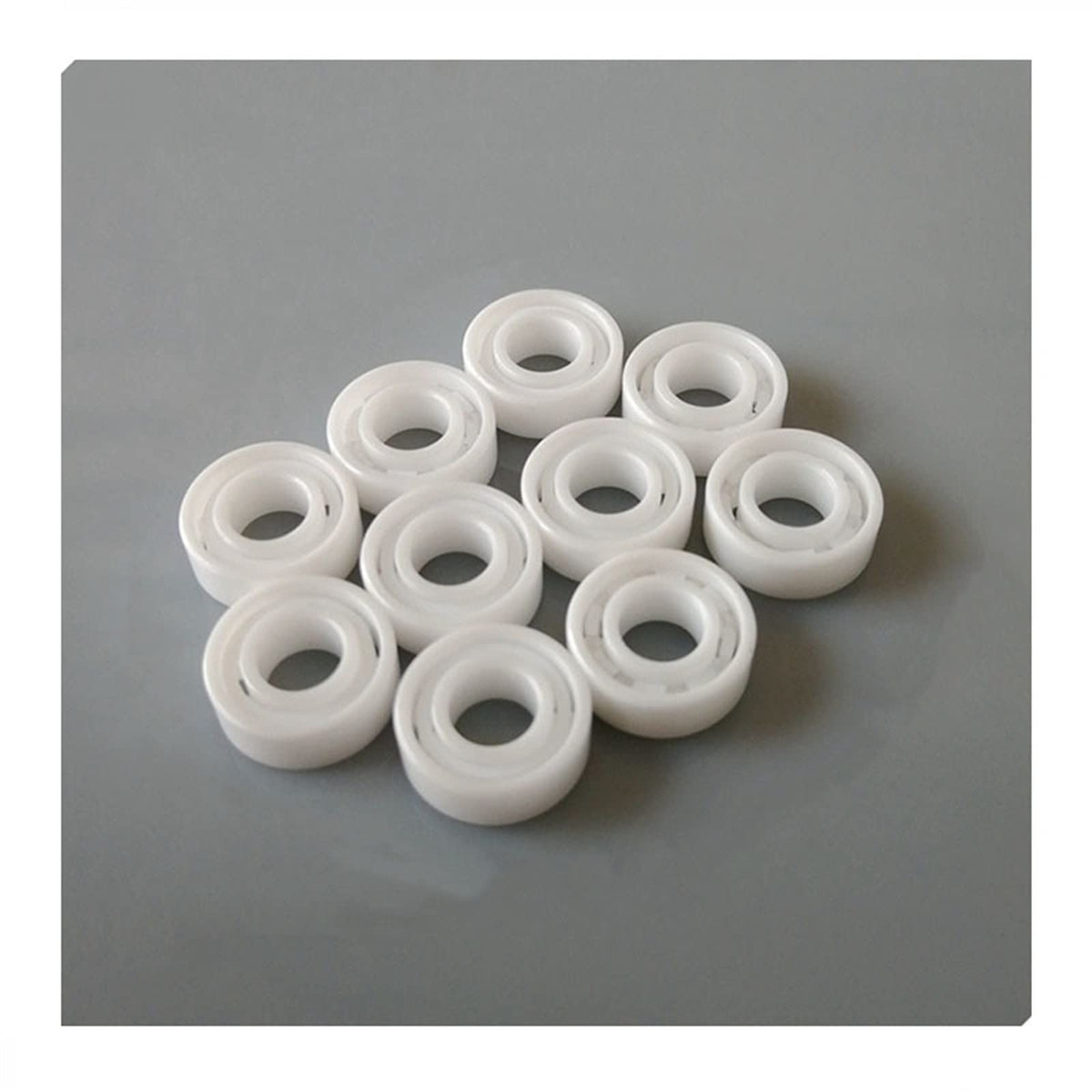 ZGHQHCDRH MR115 full ceramic bearing side view highlights compact 5x11x4mm size for reels.