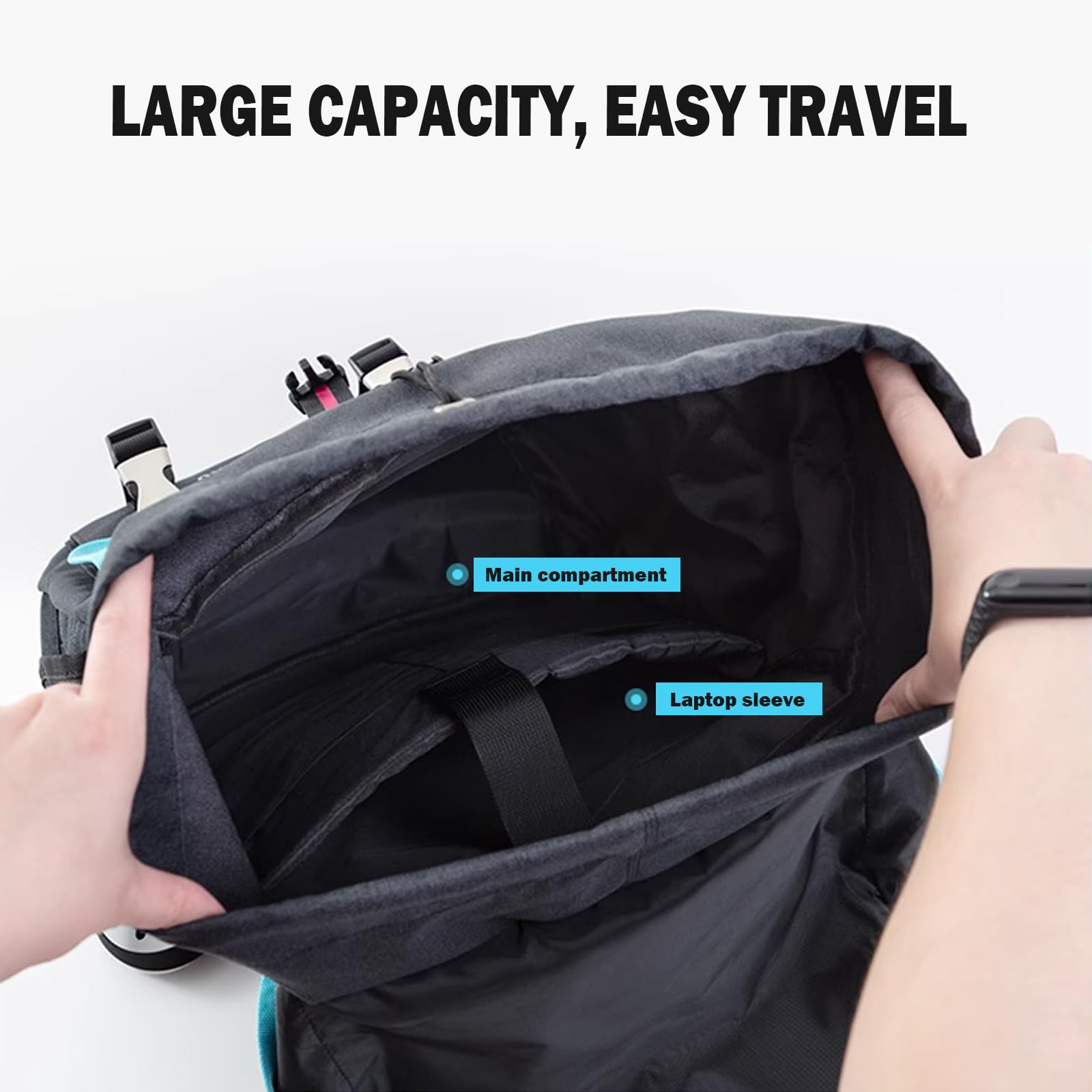 ZGTMSZ padded back panel with breathable cotton improves comfort.