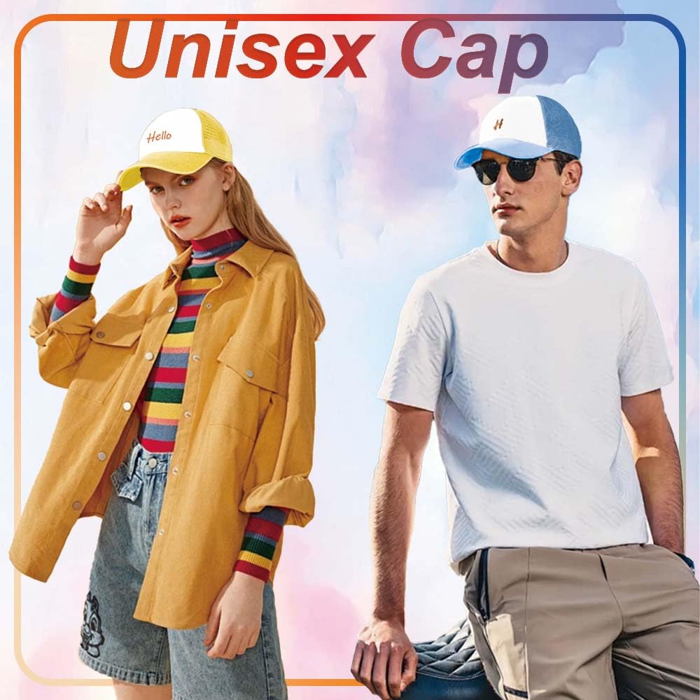 ZH 12 Pcs sublimation trucker hats polyester-sponge blend offers lightweight comfort for daily wear.