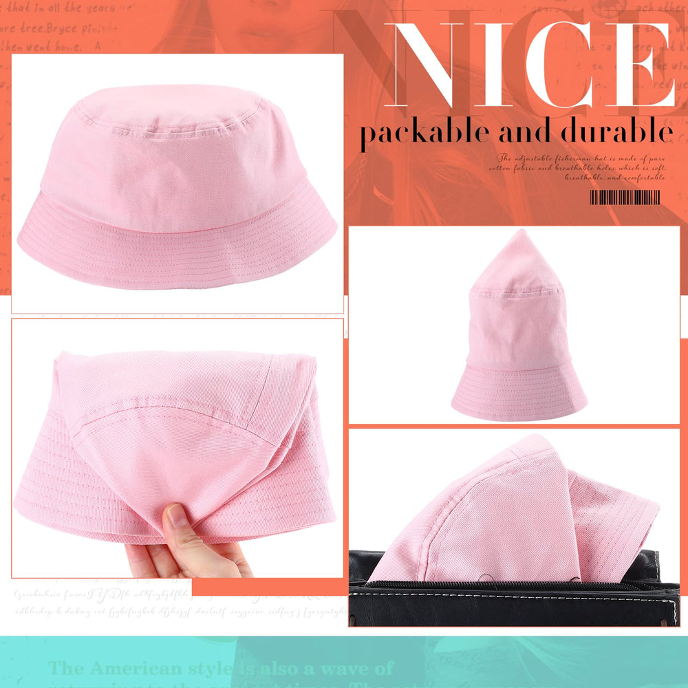Three Zhanmai XXL bucket hats in beach-ready setup