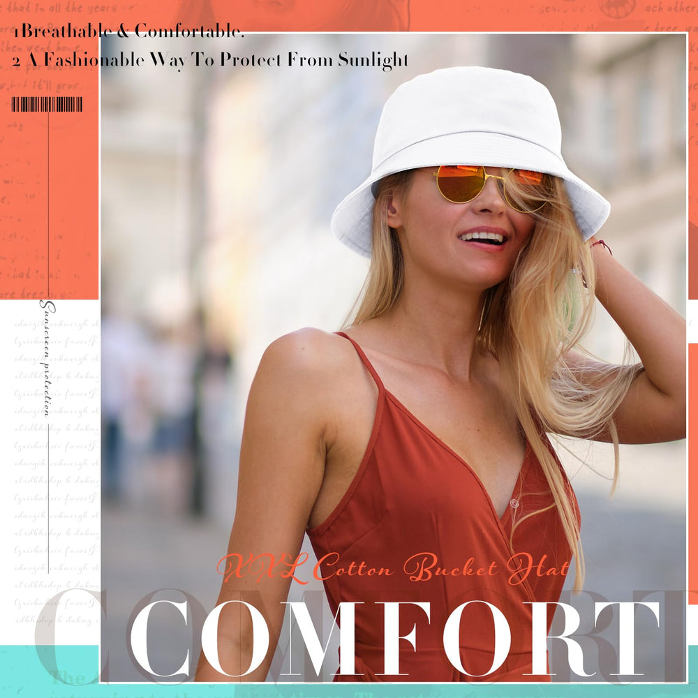 Three-pack Zhanmai XXL bucket hats packaging