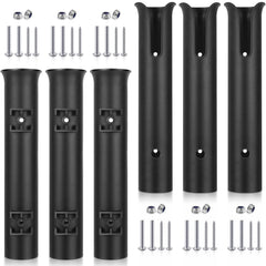 Zhanmai 6 pack fishing rod holders mounted on wall