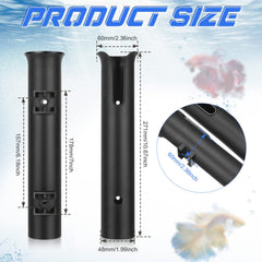 ABS plastic fishing rod holder close-up