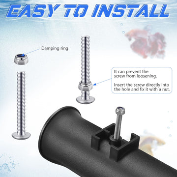 Rod holders with screws and nuts included