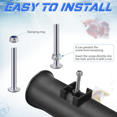 Rod holders with screws and nuts included