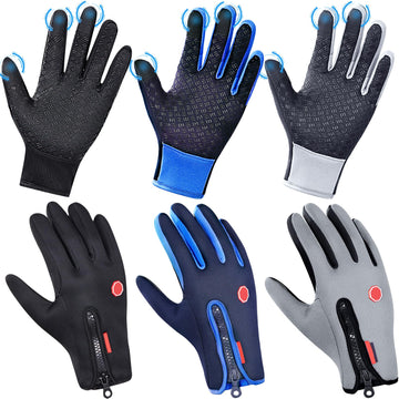 Zhanmai three-pairs winter gloves pack demonstrates value-packed set for cold-weather warmth.