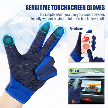 Zhanmai touchscreen gloves conductive fingers let you operate devices outdoors.