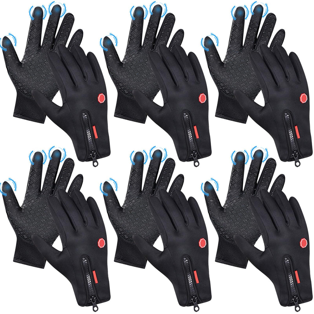 Zhanmai winter gloves front view showing warm insulation for outdoor activities