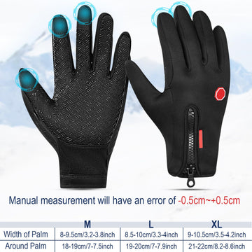 Zhanmai winter gloves palm grip close-up highlights anti-slip silicone for secure handling
