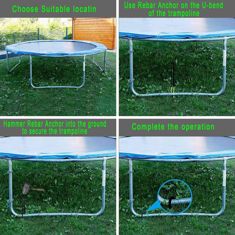 ZHHENIALY trampoline and tent anchors for reliable stability.