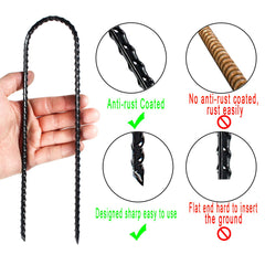 ZHHENIALY U-shaped staples for edging and lawn anchoring.