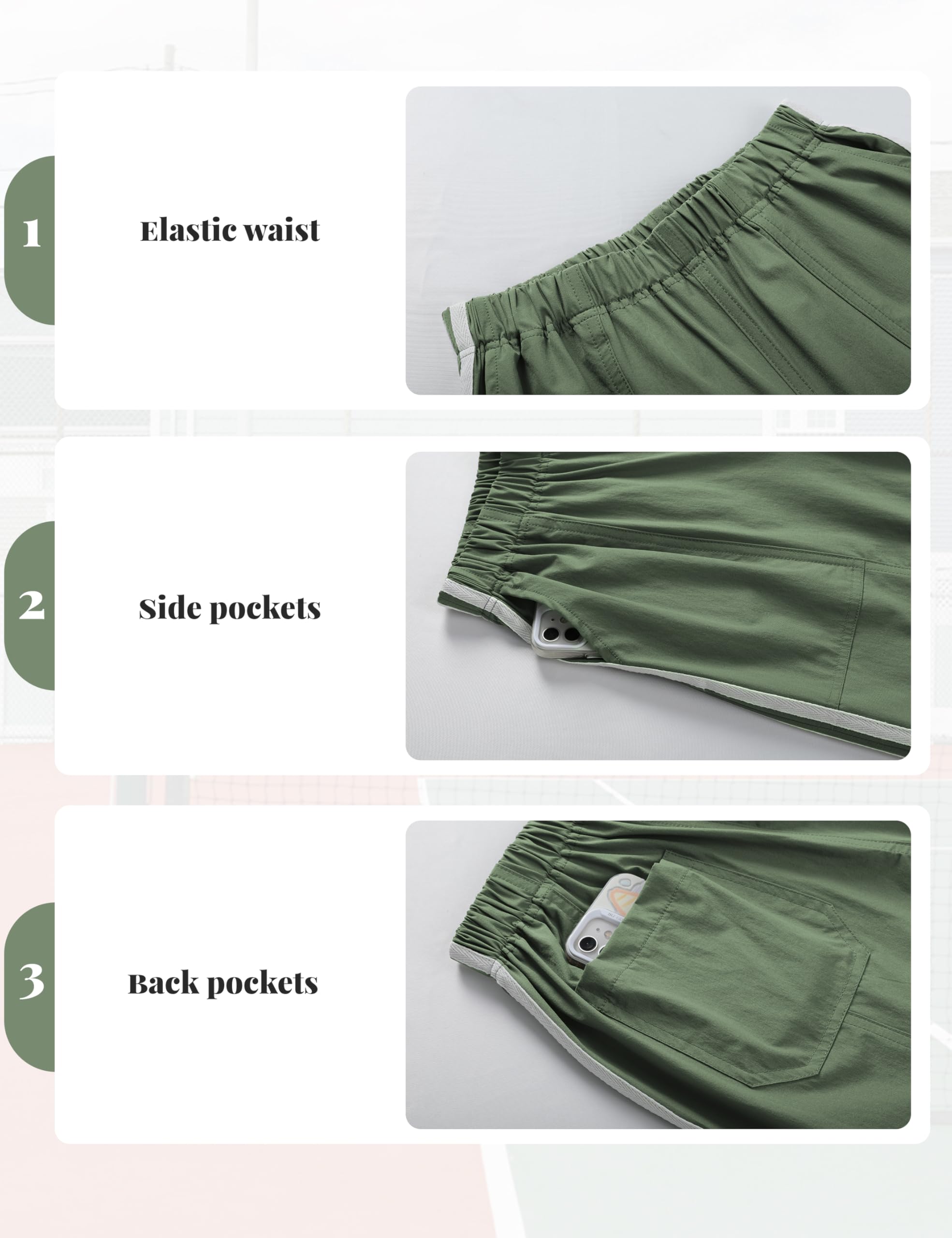 Zhiyouni parachute pants ankle-length fit for easy pairing