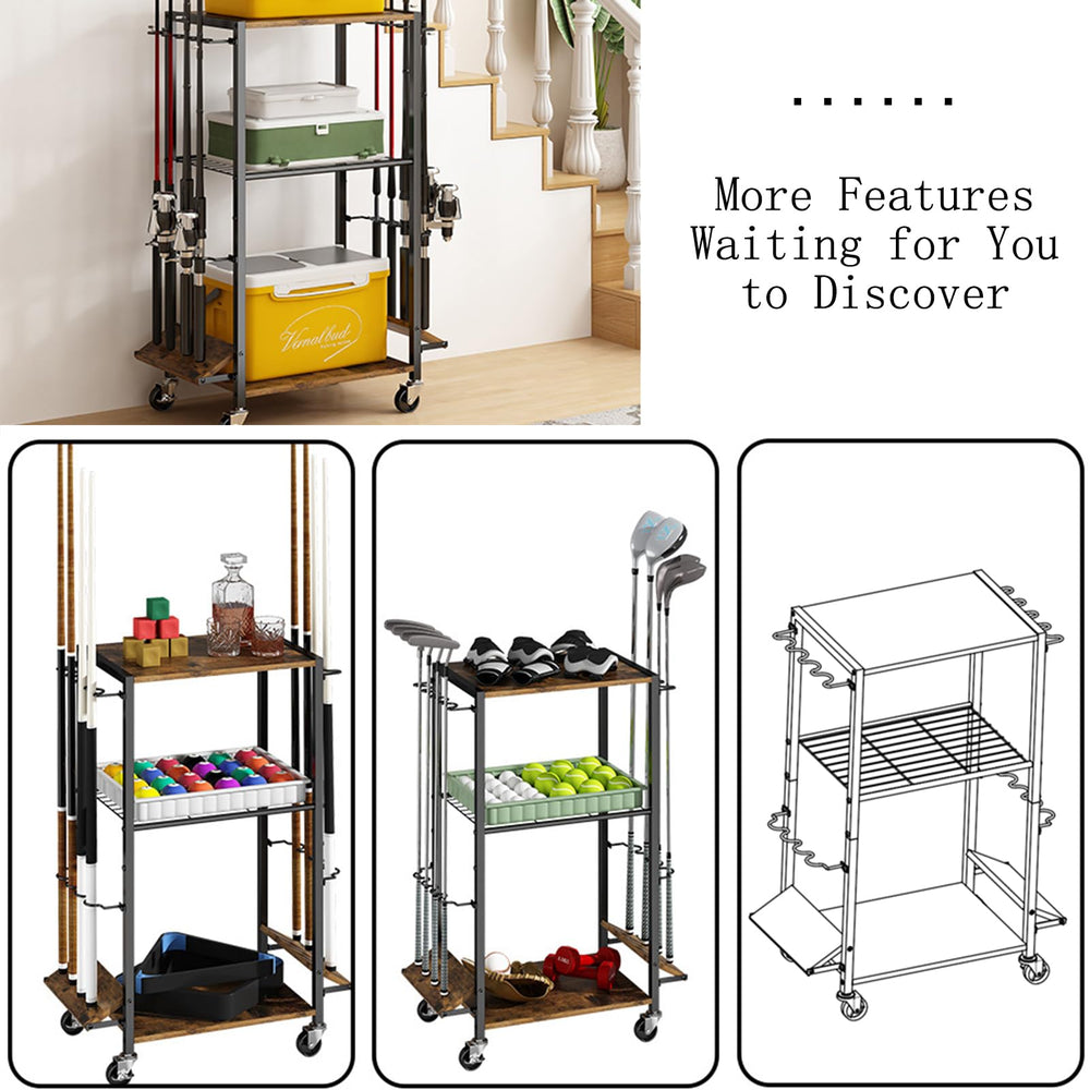 Easy 20-minute assembly of the ZHOOGE rod holder rack
