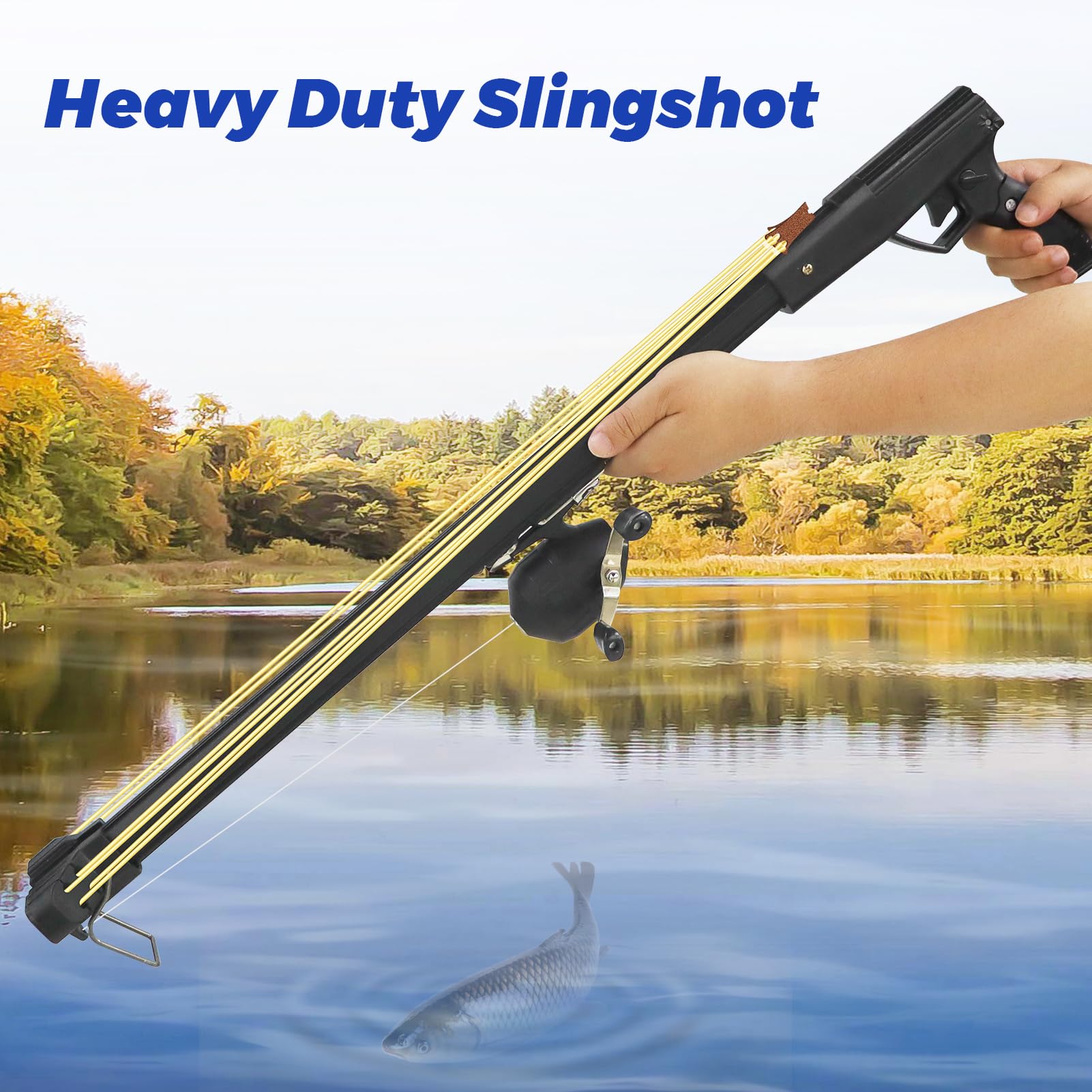 Durable aluminum and ABS construction of ZHUOCE slingshot for heavy use