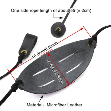 ZHUOCE slingshot features leather-end rope reinforcement to reduce slippage.