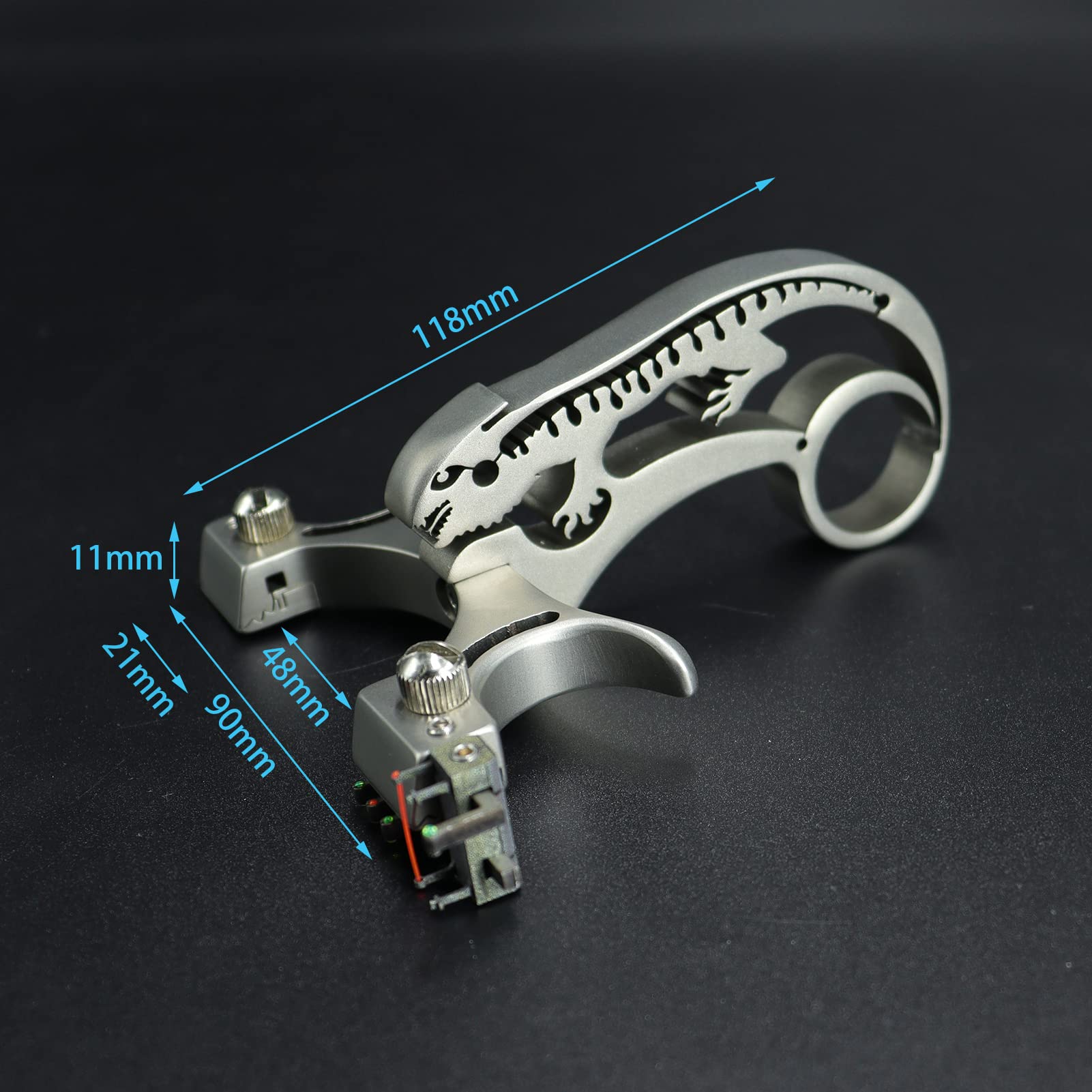 ZHUOCE slingshot includes 50 heavy stainless steel ammunition balls