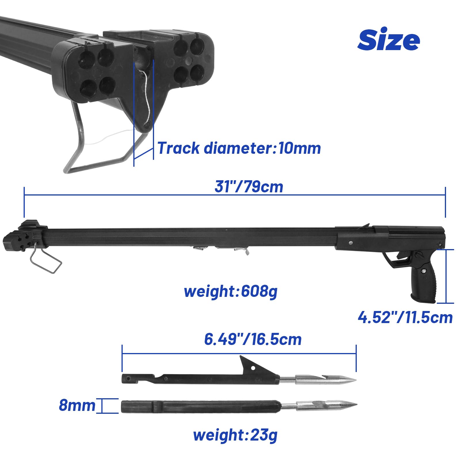 Hidden dart track on ZHUOCE slingshot enhances aiming safety