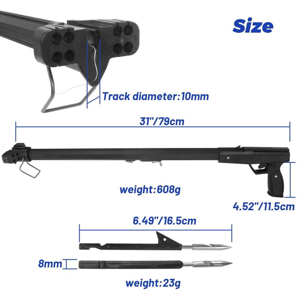 Hidden dart track on ZHUOCE slingshot enhances aiming safety