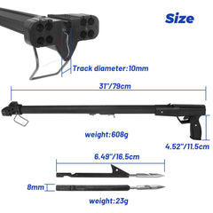 Hidden dart track on ZHUOCE slingshot enhances aiming safety