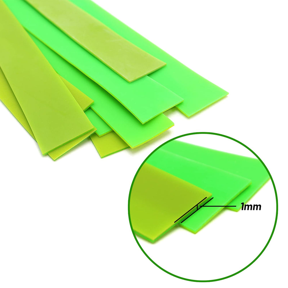 ZHUOCE ten-pack yellow-red flat slingshot bands ideal for firm draws.