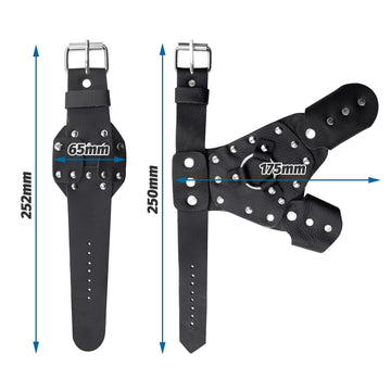 ZHUOCE adjustable wrist band in microfiber leather provides a secure fit
