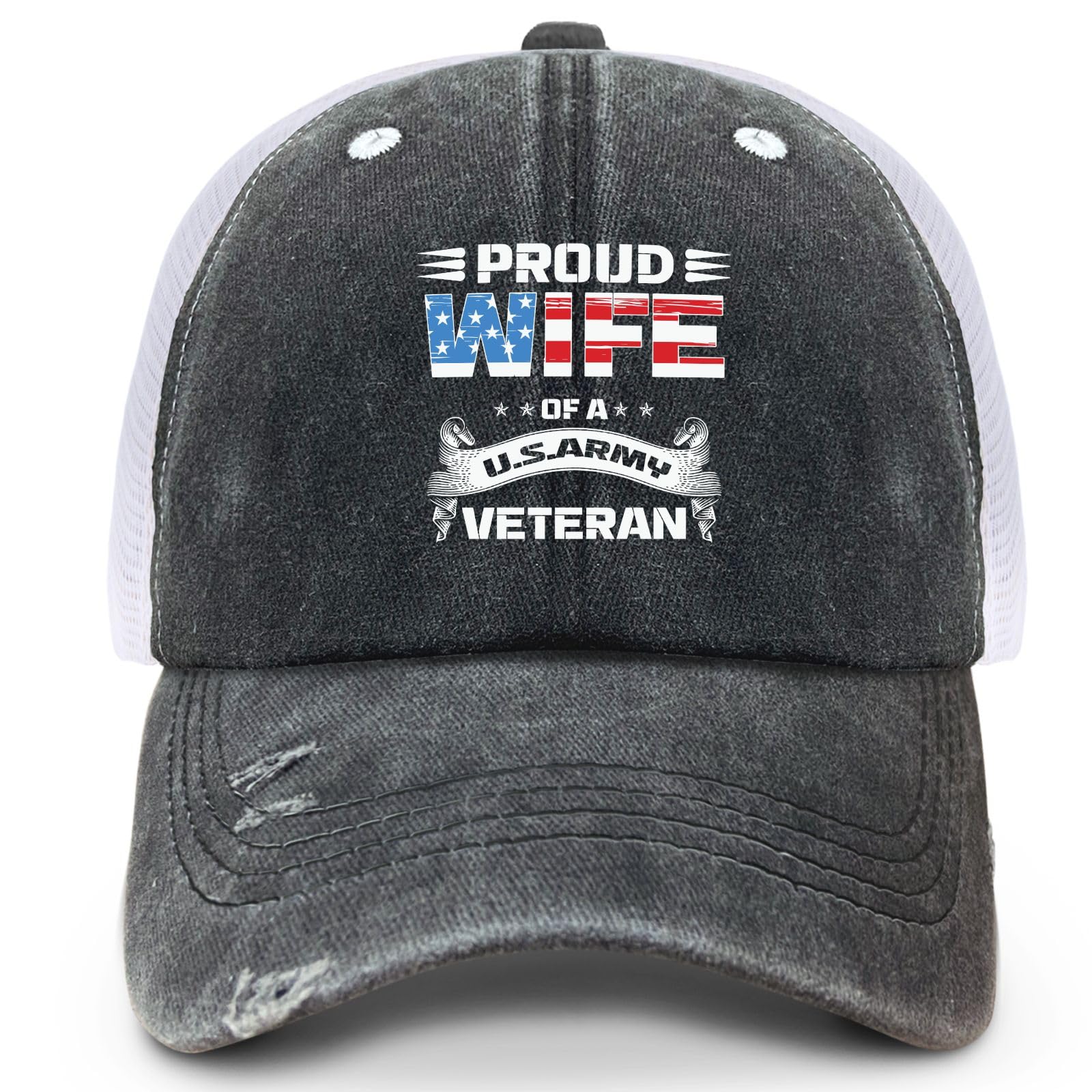 Zhusear Proud Wife cap with front embroidery for everyday wear