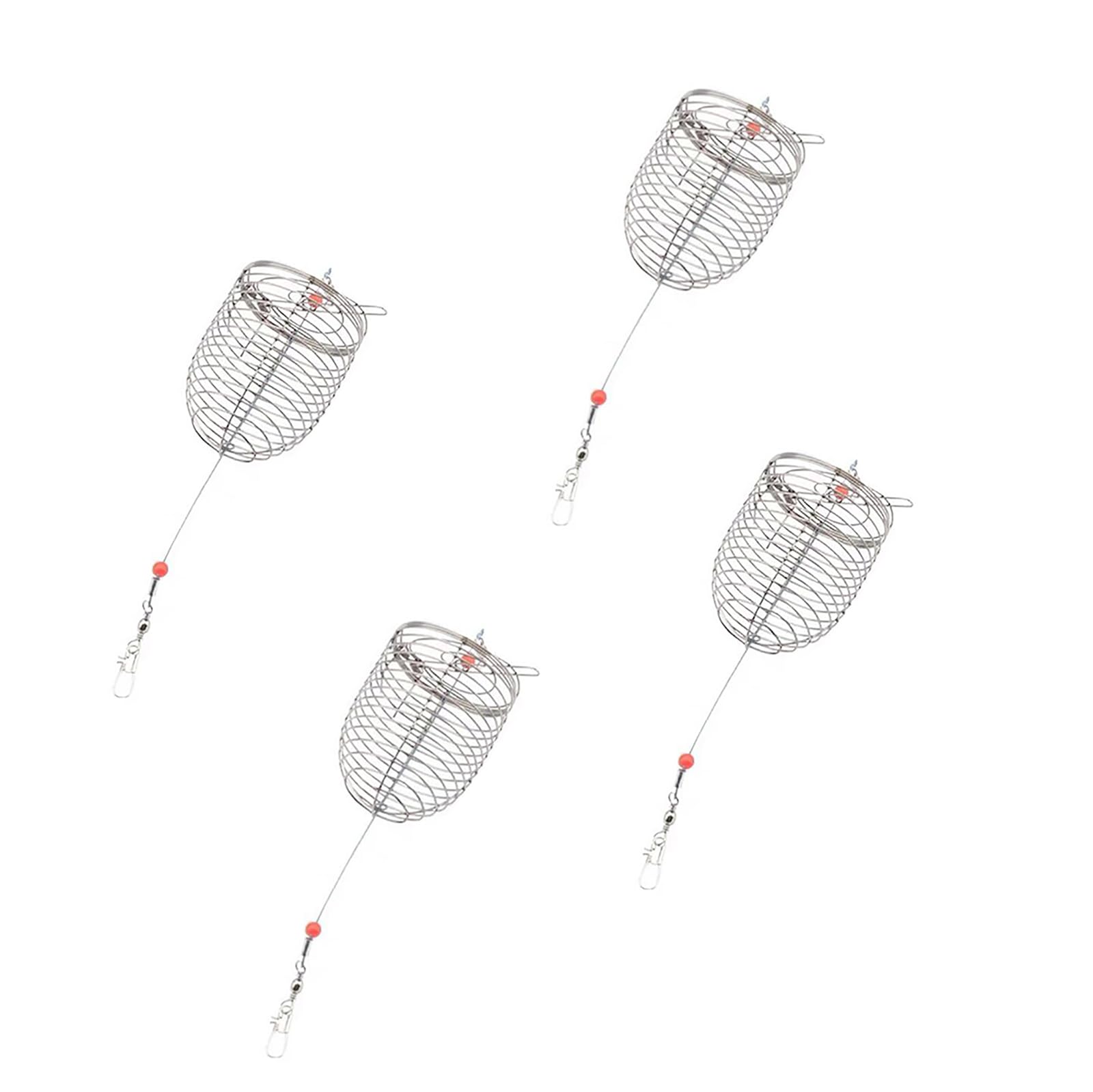 Six-piece bait cage set with carry handle for easy transport