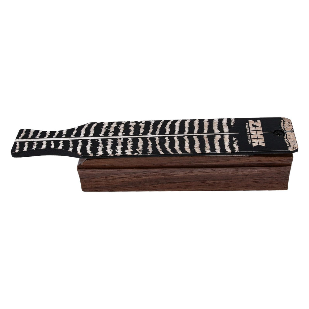 Zink box calls hand-finished with durable construction for field longevity.