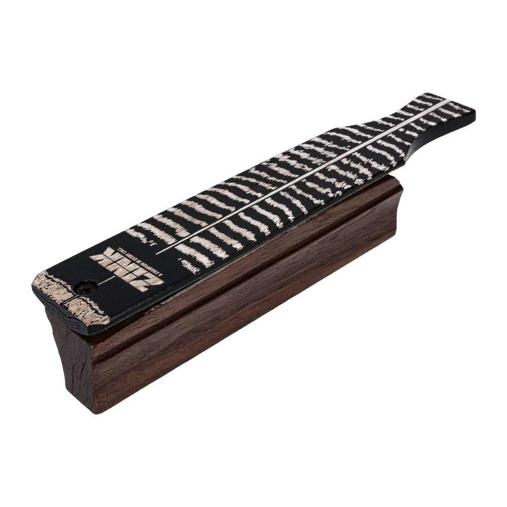 Zink Hick Talker box call featuring hickory paddle for crisp, versatile turkey sounds.