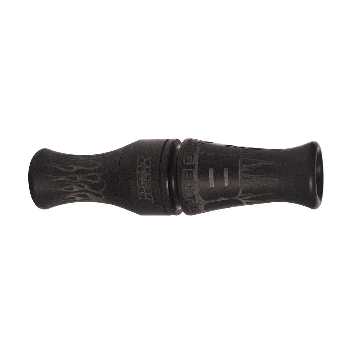 Zink Nothing But Green polycarbonate duck call closeup showing precise molding for realistic hen mallard tones.