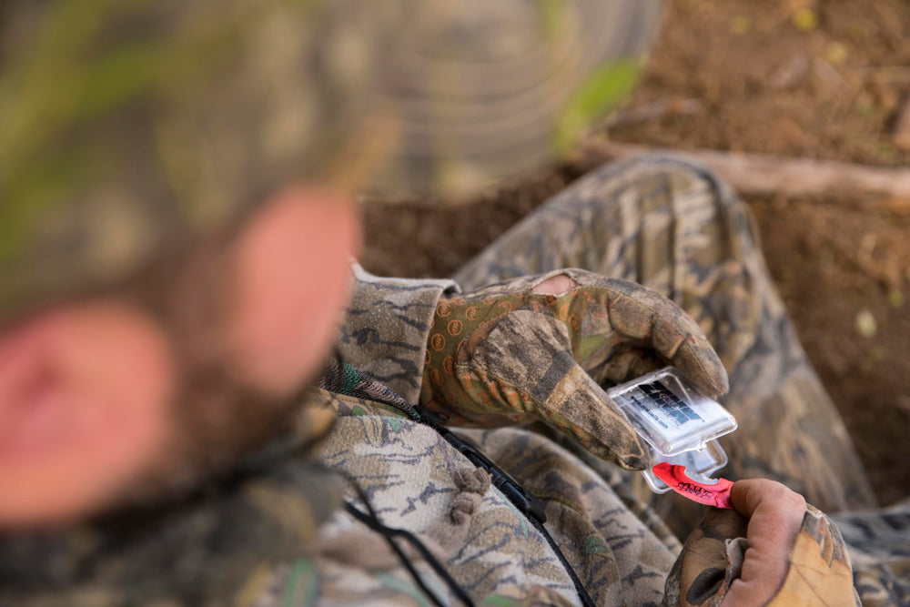 Zink Signature V-Notch mouth call raspy range for bold turkey sounds.