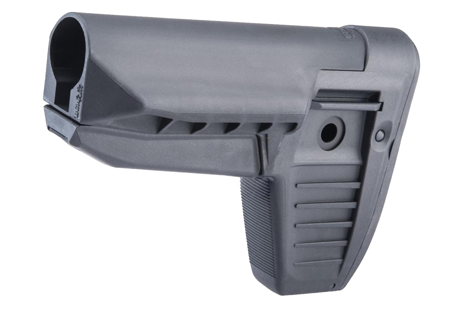 Zion Arms rubber butt pad offers secure shoulder contact.