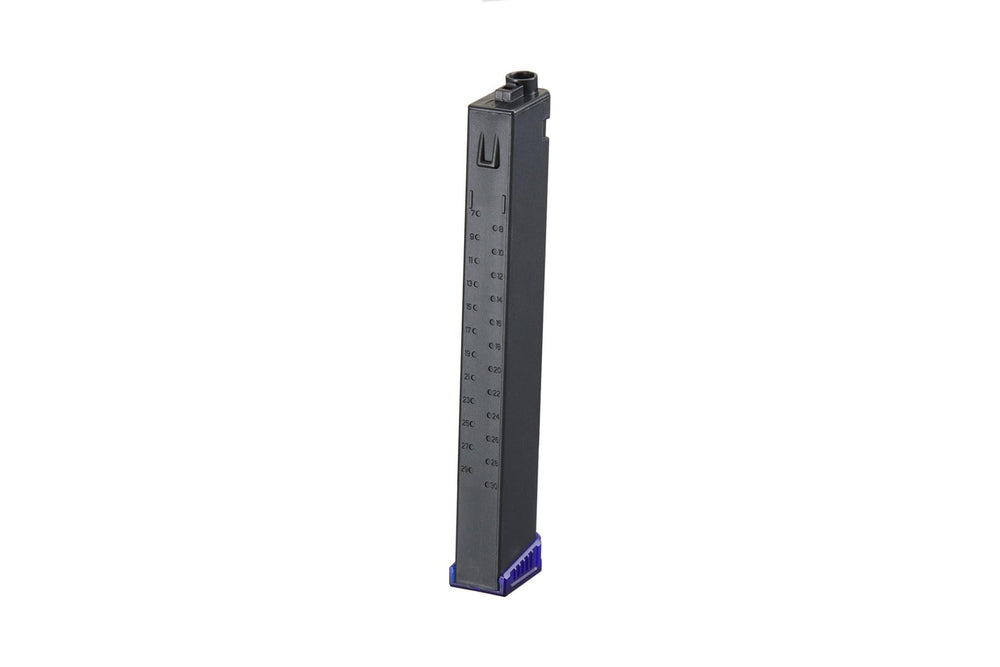 Zion Arms PW9 120-round mid-cap magazine loading shot emphasizes lightweight design for faster reloads.