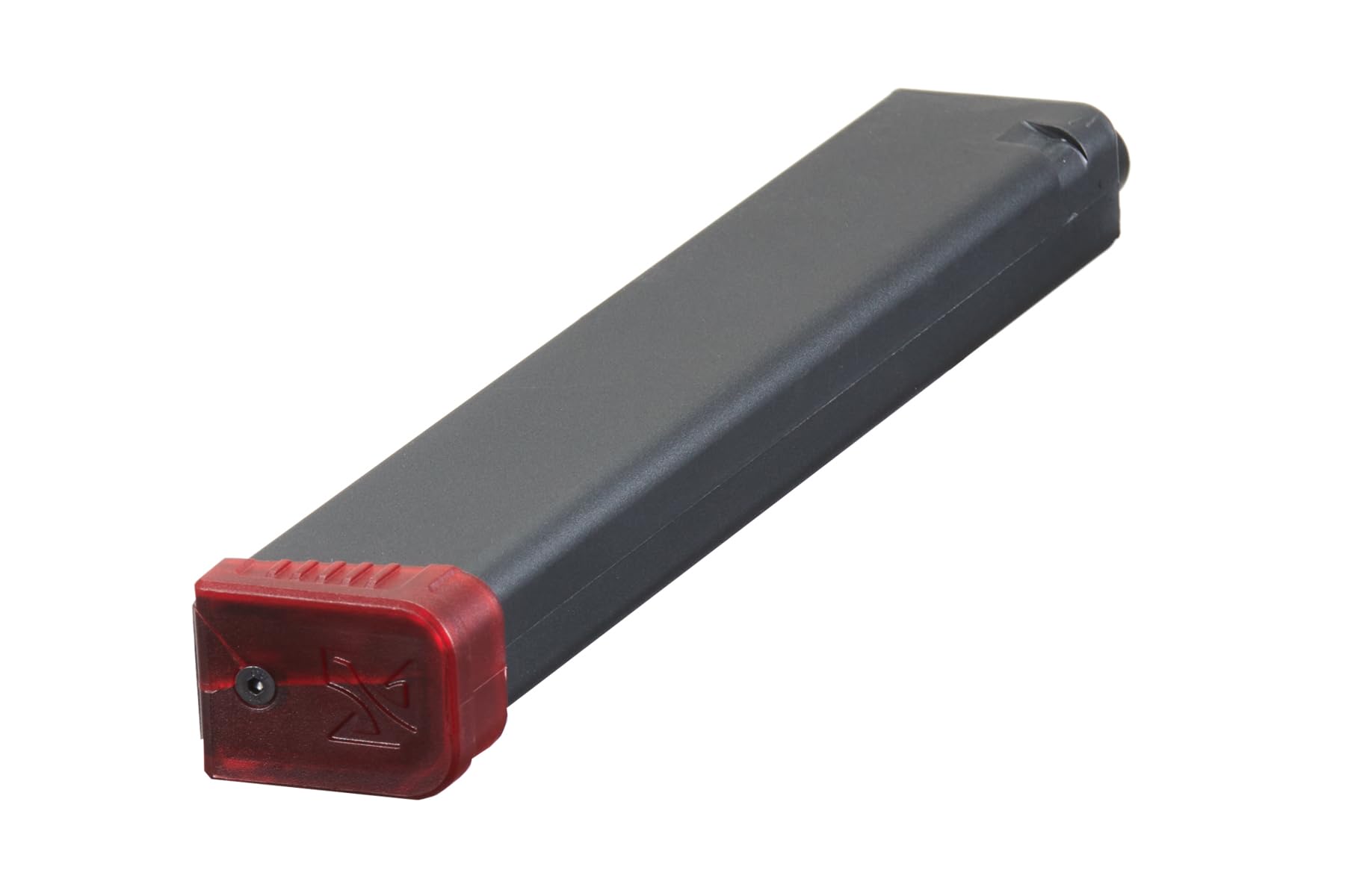 PW9 being inserted into an airsoft pistol for quick reloads and uptime.