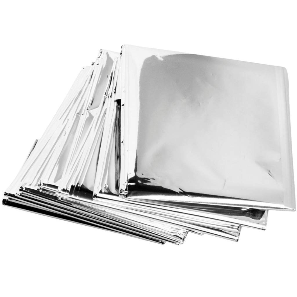 ZIP Emergency Mylar Blanket compact pack with sealed pouches, ideal for car kits.