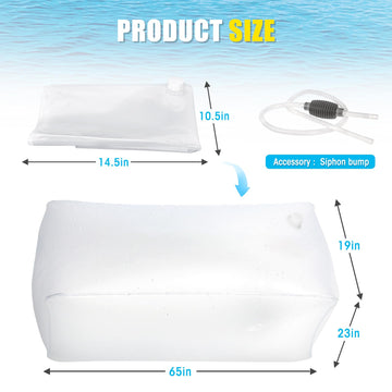 Zipcase water storage bag dispensing pump demonstrates easy water transfer to jugs.